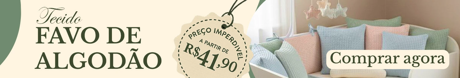 TECIDO FAVO DE ALGODÃO